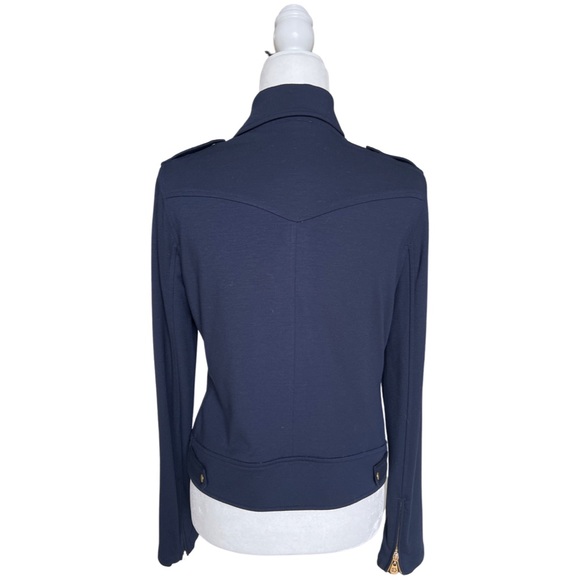 C Wonder Zip Moto Jacket Navy. Mint Condition. Size Medium. - Picture 4 of 5